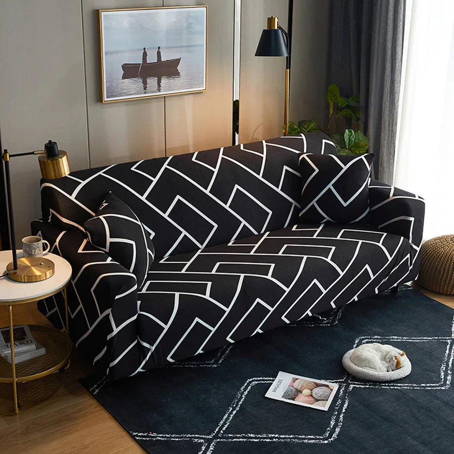 Housse de canapé Zenmaze · Imprimé · Extensible (vue 5)