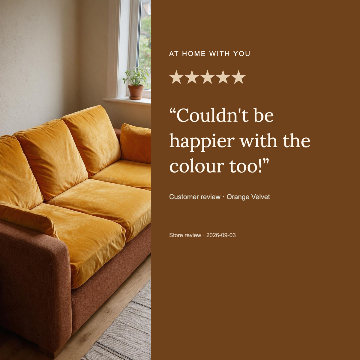 Housse de coussin de canapé Velours · Orange · Extensible