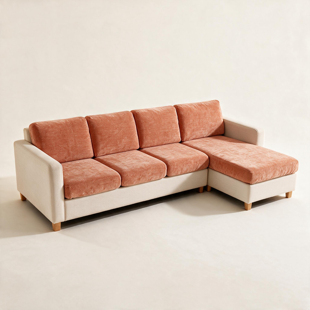 Housse de coussin de canapé Luma · Orange · Extensible — Vue d’ensemble
