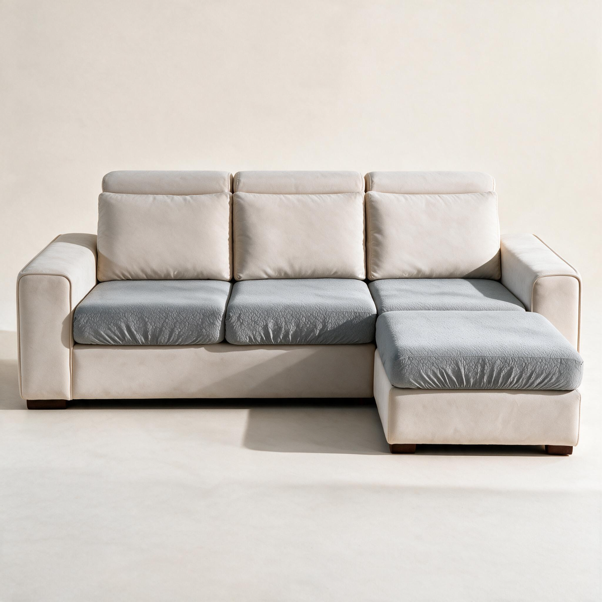 Housse de coussin de canapé Imperméable · Gris clair — Vue d’ensemble