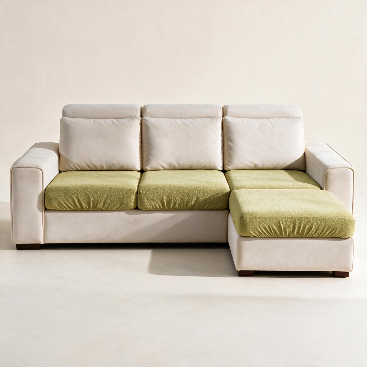 Housse de coussin de canapé Imperméable · Vert tilleul — Vue d’ensemble