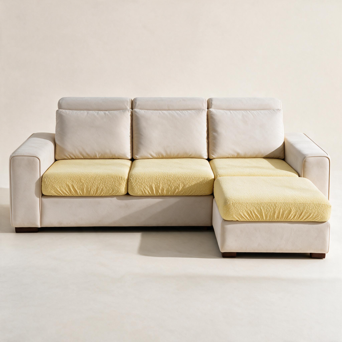 Housse de coussin de canapé Imperméable · Jaune — Vue d’ensemble