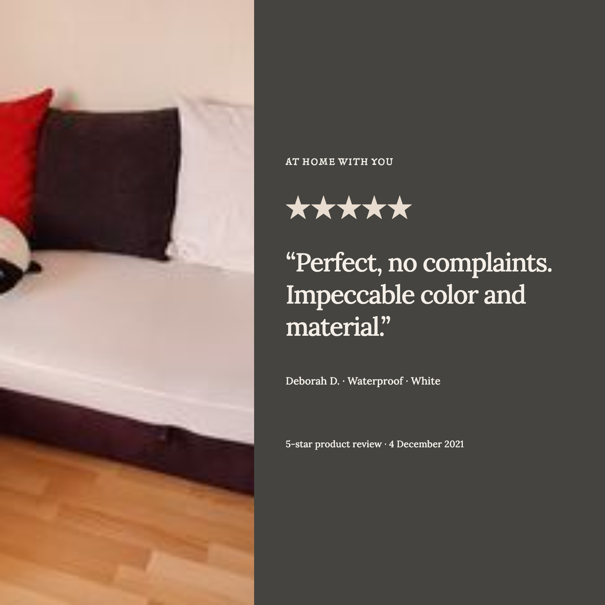 Housse de coussin de canapé Imperméable · Blanc — Un avis sur notre gamme imperméable