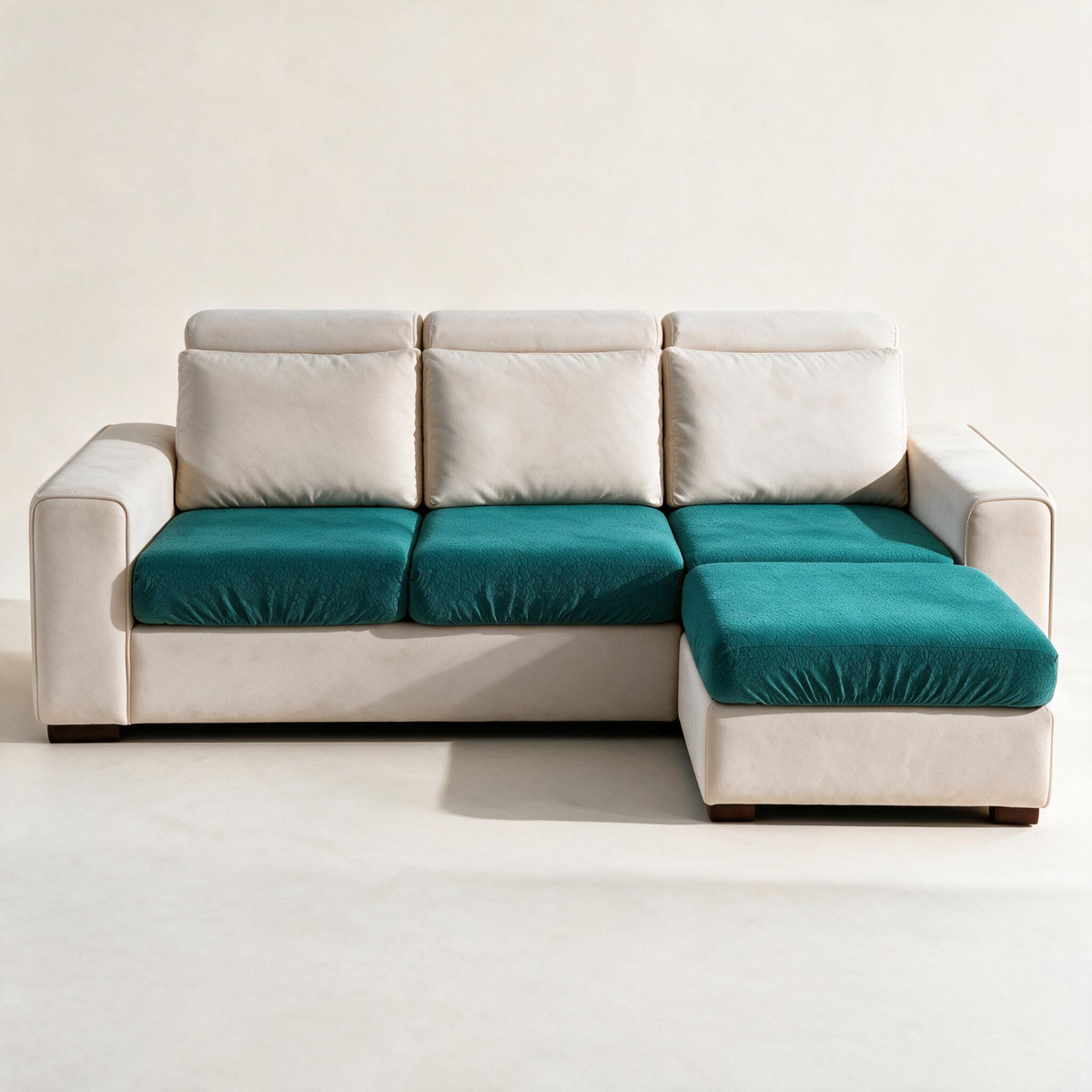 Housse de coussin de canapé Imperméable · Vert émeraude — Vue d’ensemble