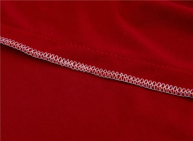 Housse de canapé d'angle Unie · Rouge cerise · Extensible (vue 3)