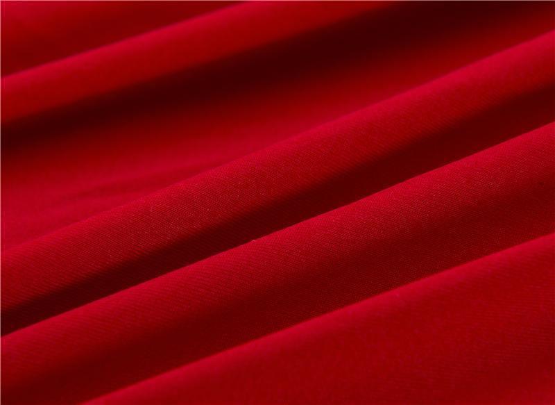 Housse de canapé d'angle Unie · Rouge cerise · Extensible (vue 4)