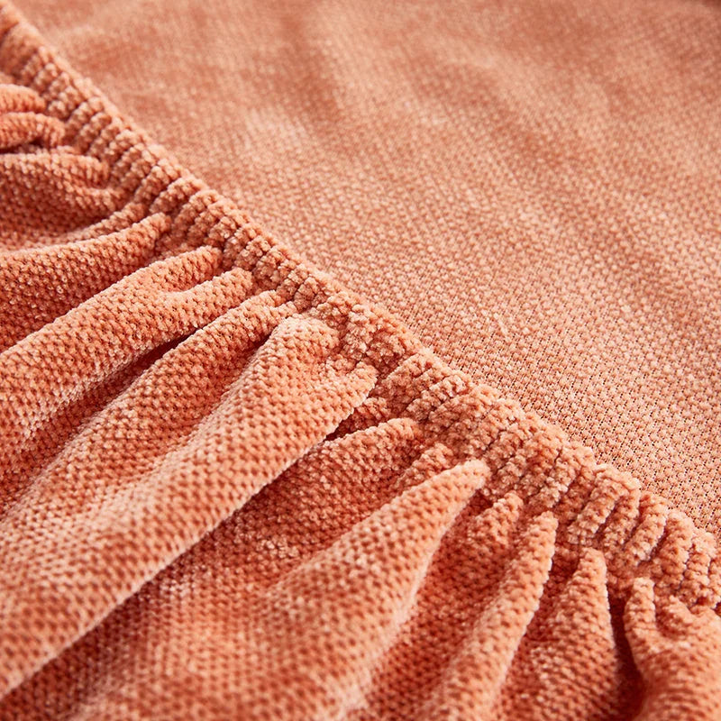 Housse de canapé d'angle Luma · Orange · Extensible (vue 5)