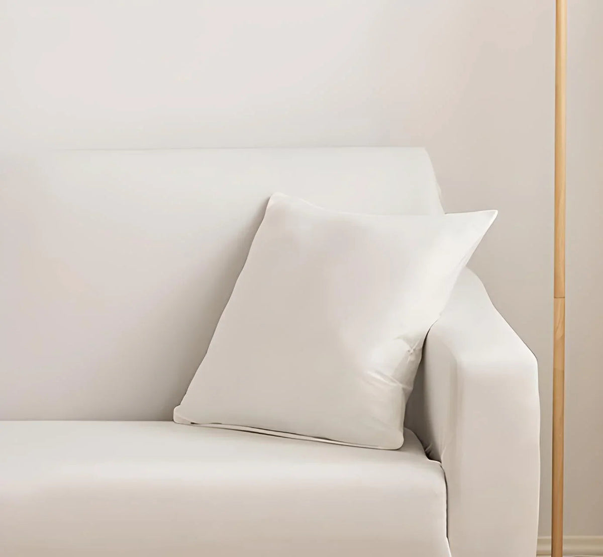 Housse de coussin Unie · Blanc