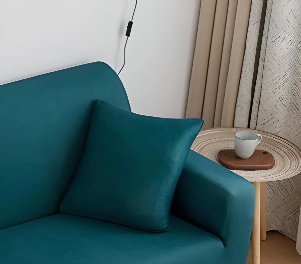 Housse de coussin Unie · Vert alpin