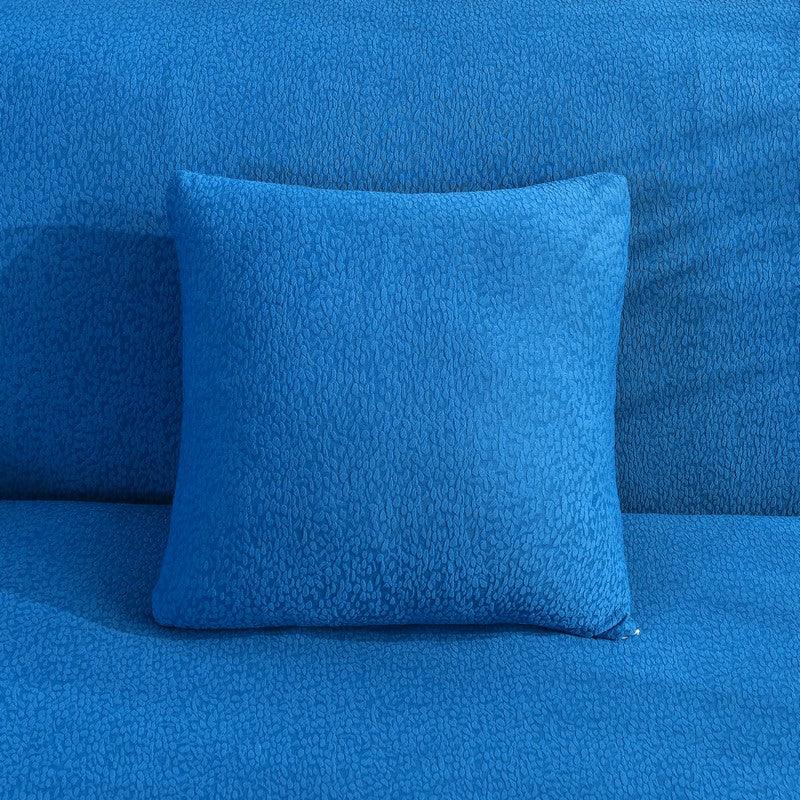 Housse de coussin Tissu cloqué Imperméable · Bleu foncé