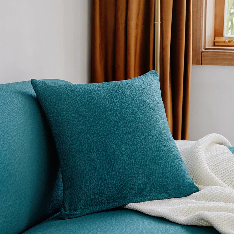 Housse de coussin Tissu cloqué Imperméable · Indigo