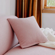 Housse de coussin Tissu cloqué Imperméable · Rose pâle