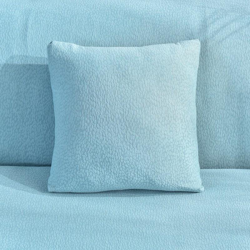 Housse de coussin Tissu cloqué Imperméable · Bleu ciel