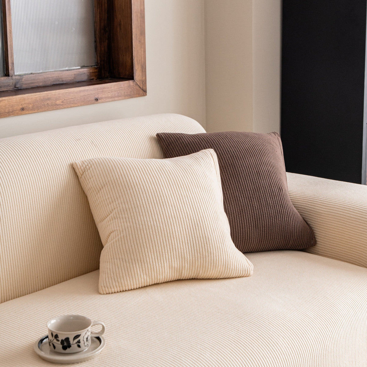 Housse de coussin Cordelle · Beige