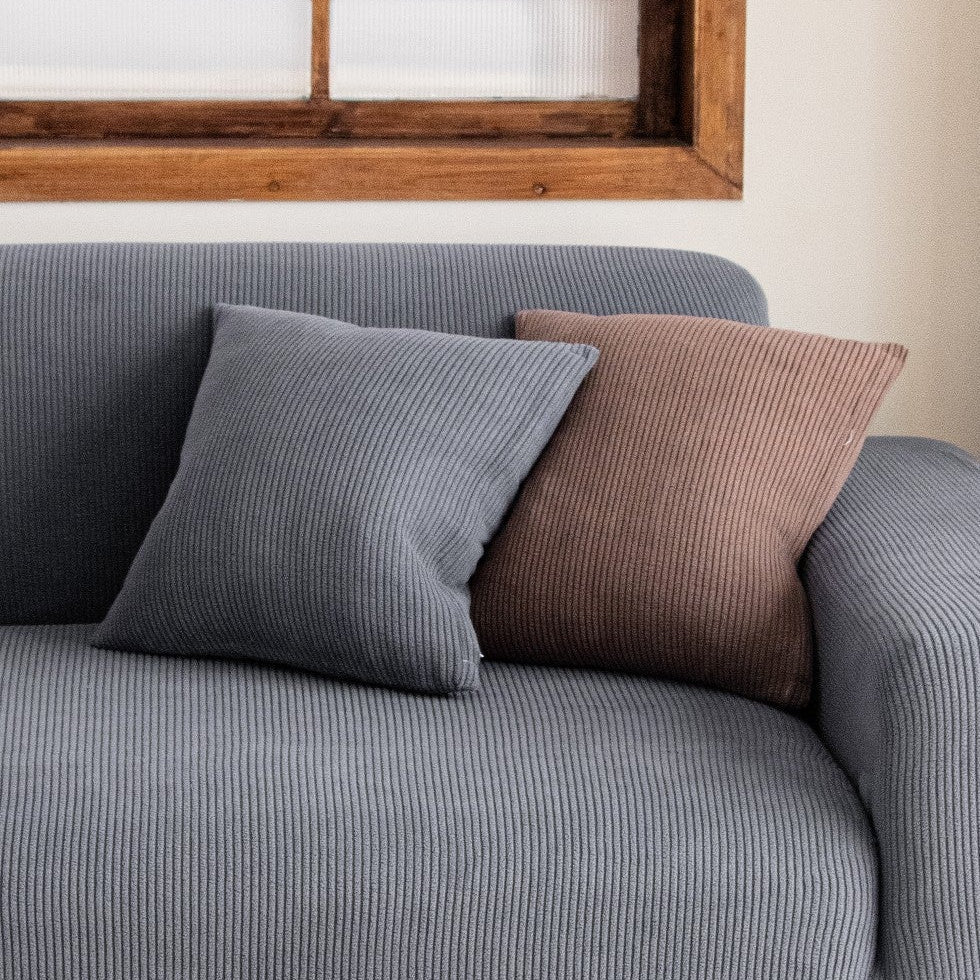 Housse de coussin Cordelle · Gris