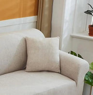 Housse de coussin Effet chiné · Ivoire