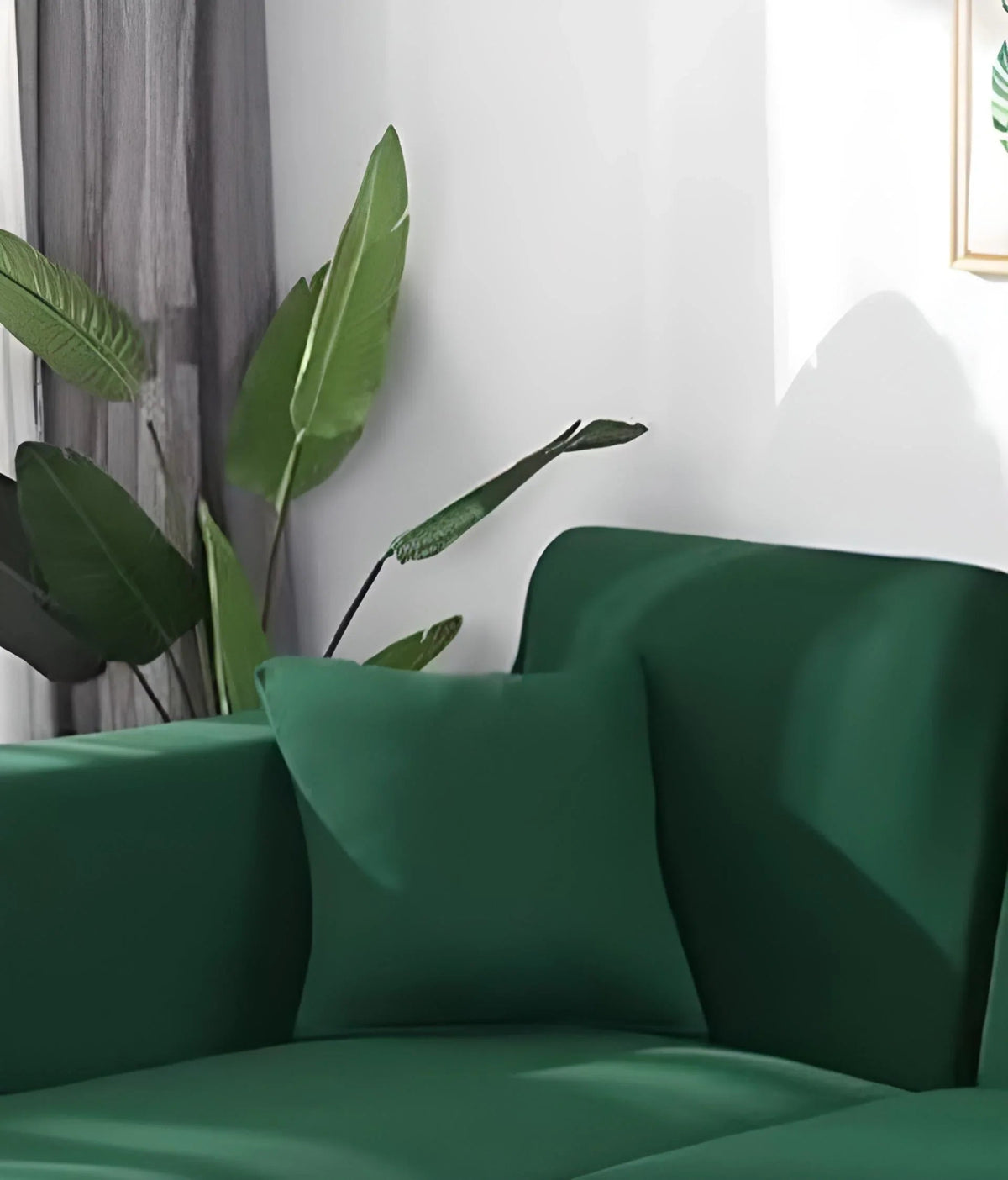 Housse de coussin Unie · Vert bouteille
