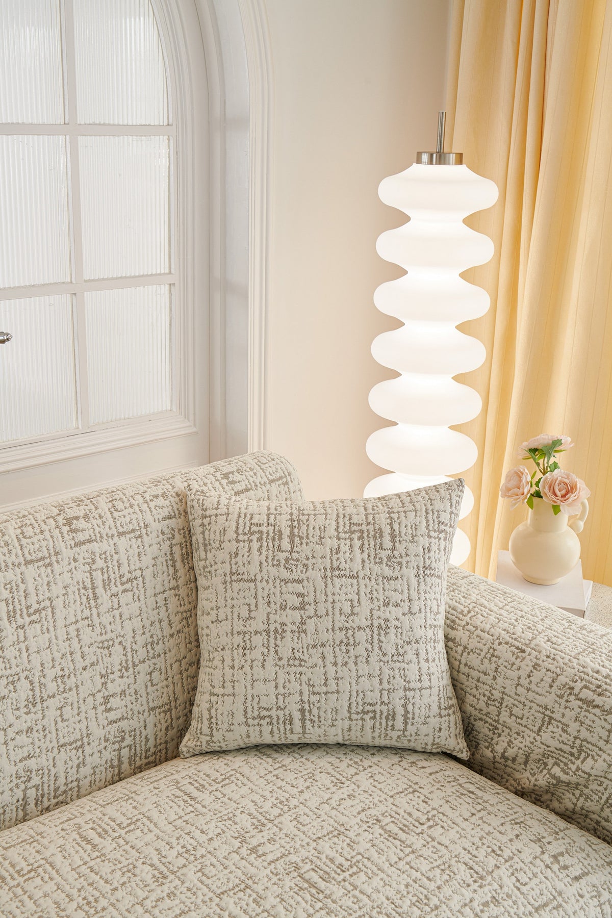 Housse de coussin Gridelle · Marron café