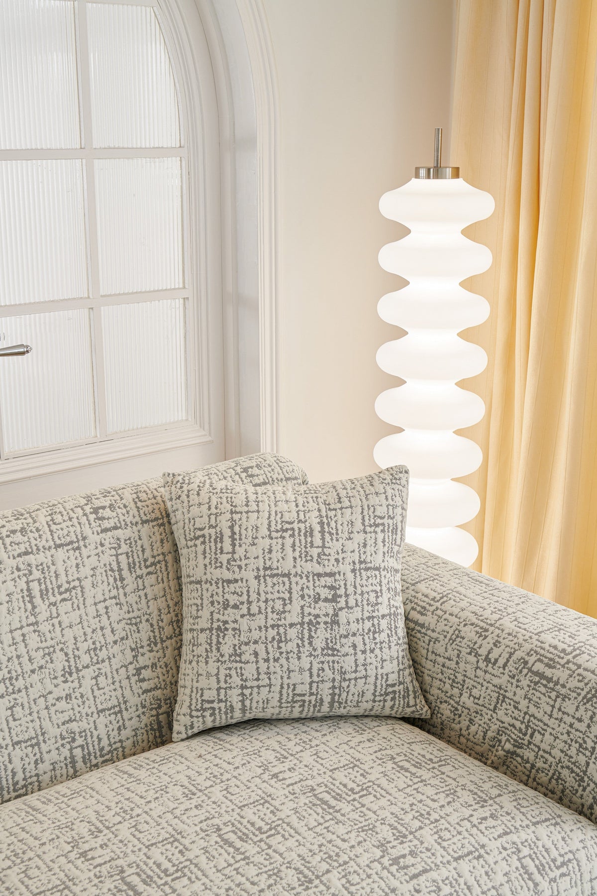 Housse de coussin Gridelle · Grège