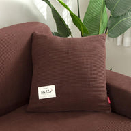 Housse de coussin Jacquard · Chocolat
