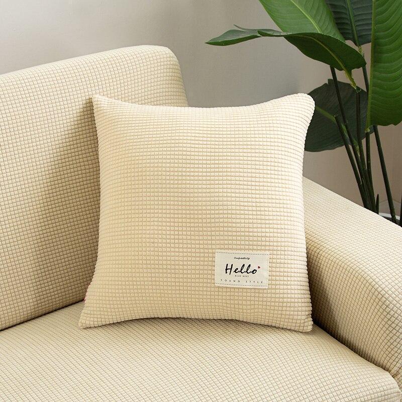 Housse de coussin Jacquard · Crème (vue 2)