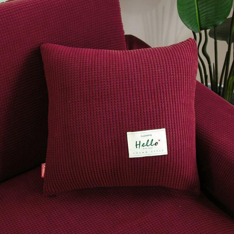 Housse de coussin Jacquard · Rouge grenat (vue 2)