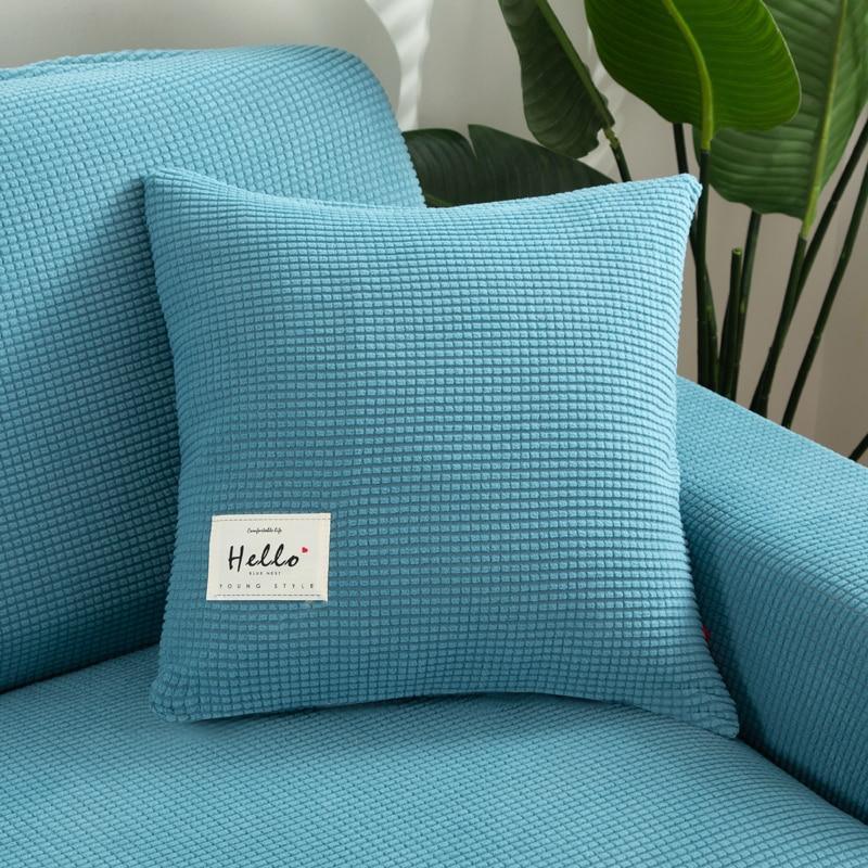 Housse de coussin Jacquard · Bleu ciel