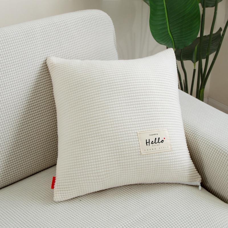 Housse de coussin Jacquard · Blanc cassé (vue 2)