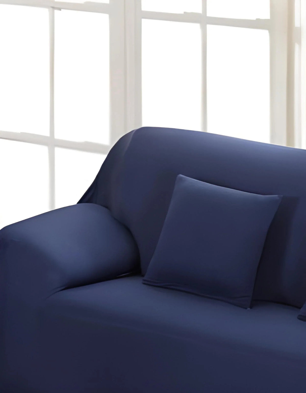 Housse de coussin Unie · Bleu nuit