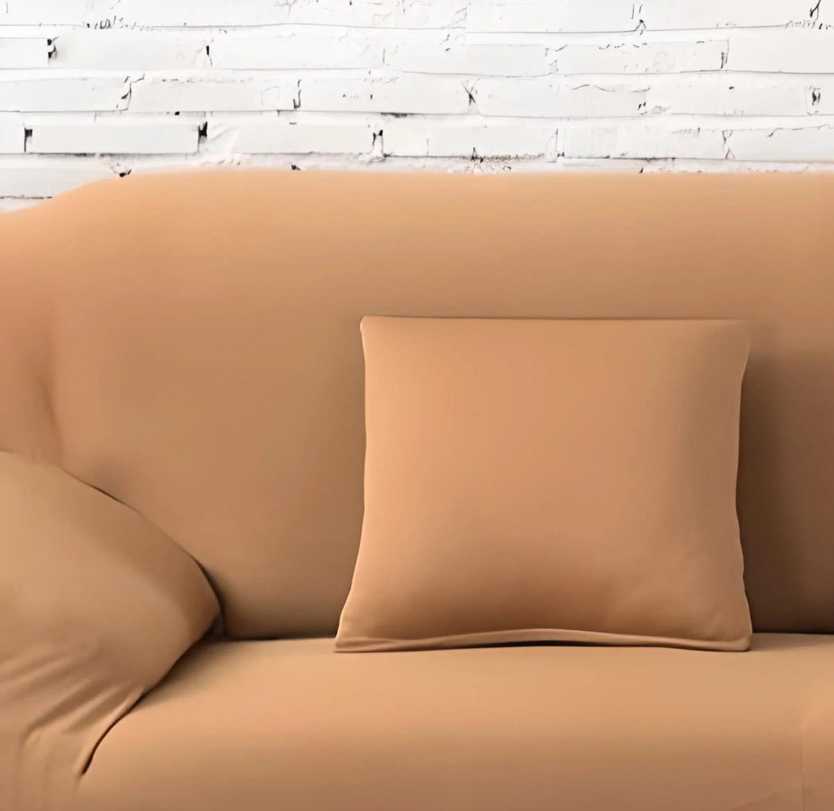 Housse de coussin Unie · Ocre