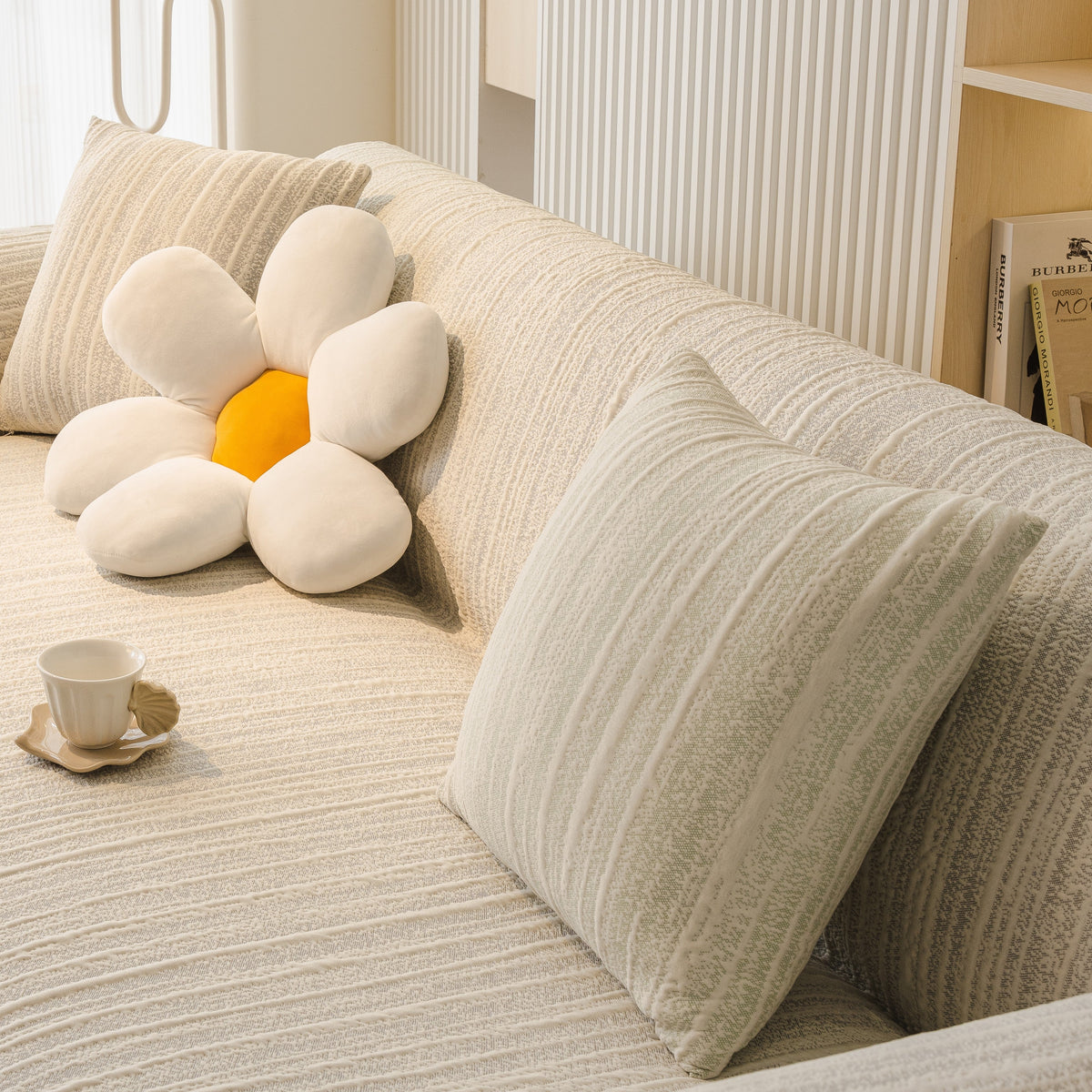 Housse de coussin Rivelle · Vert (vue 2)