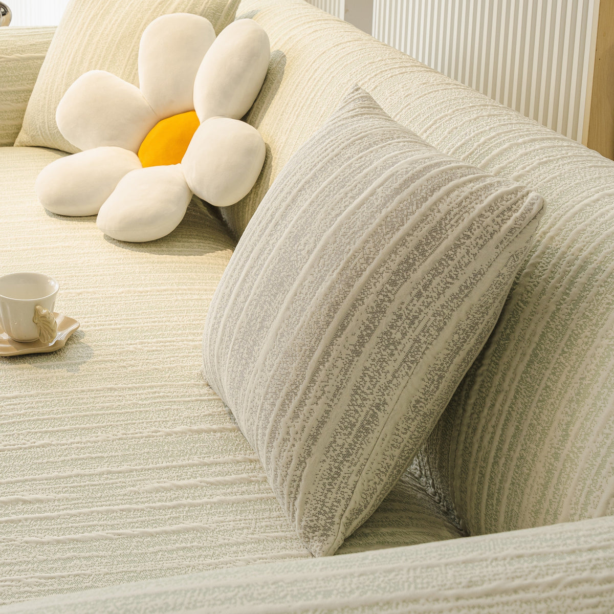 Housse de coussin Rivelle · Gris (vue 2)