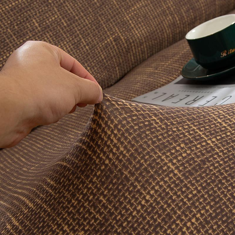 Housse de coussin Motif moucheté · Marron et or (vue 2)