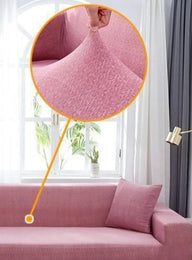 Housse de coussin Motif moucheté · Rose bonbon