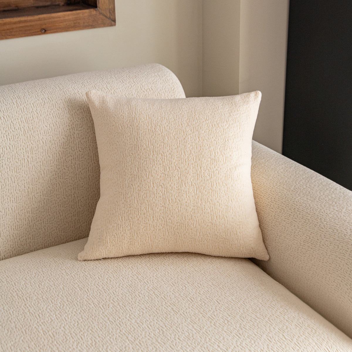 Housse de coussin Veloura · Beige