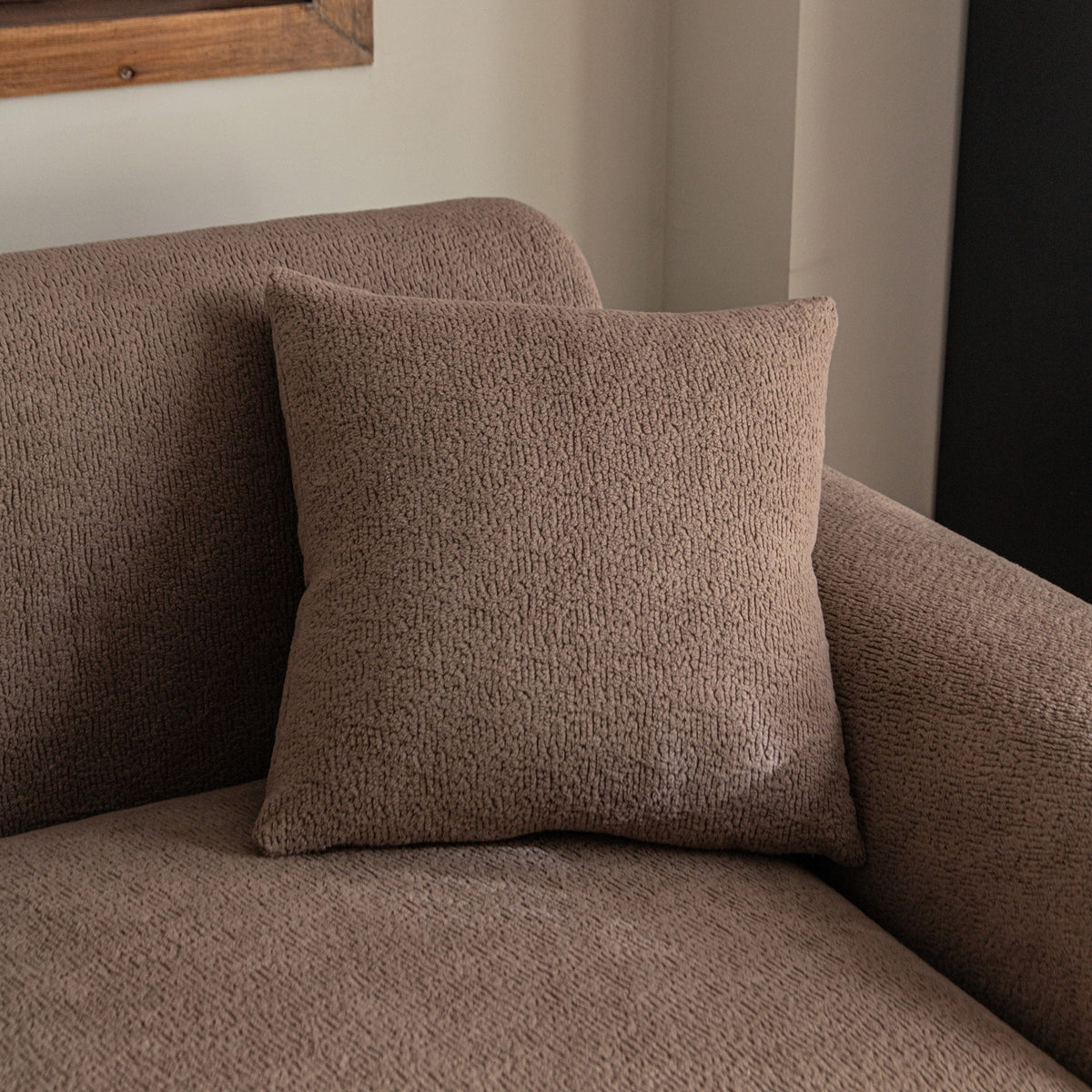 Housse de coussin Veloura · Chocolat