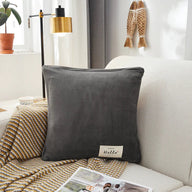 Housse de coussin Velours · Gris