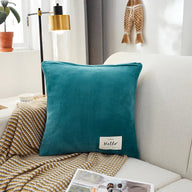 Housse de coussin Velours · Bleu lagon