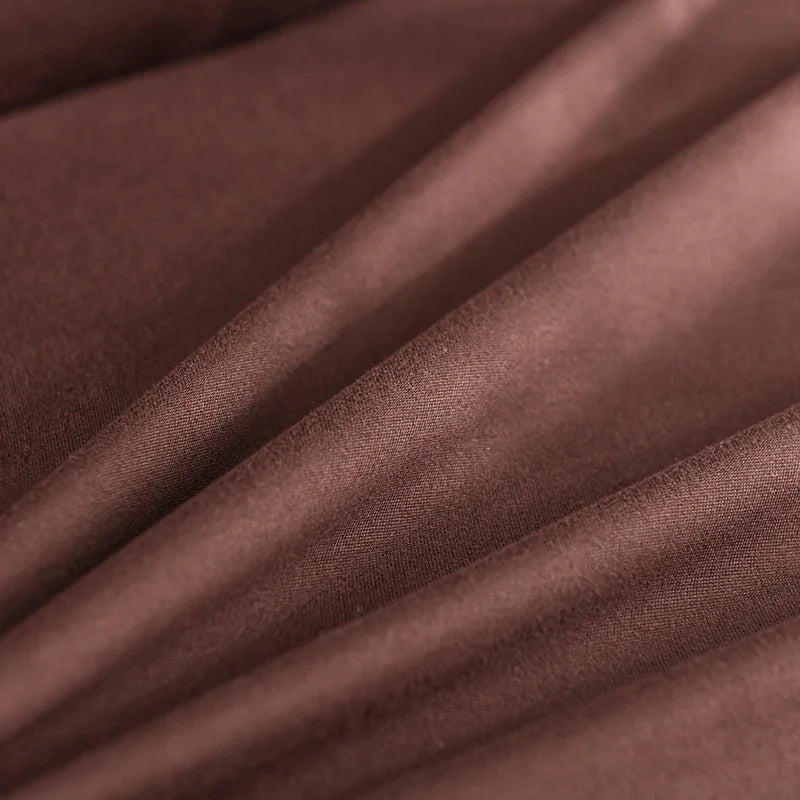 Housse de clic-clac Unie · Chocolat · Extensible (vue 5)