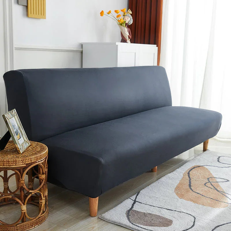 Housse de clic-clac Unie · Noir anthracite · Extensible (vue 2)