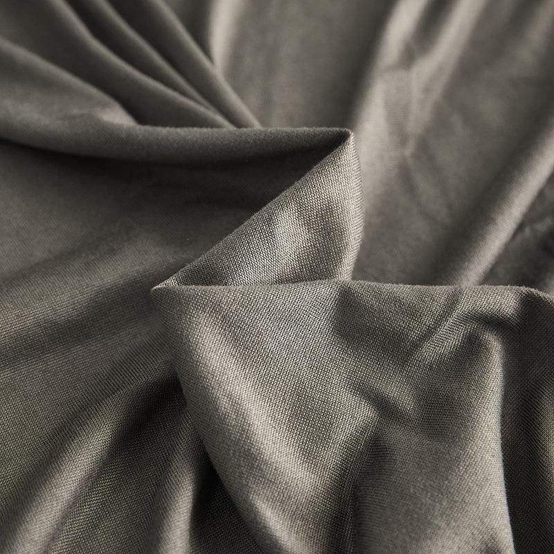 Housse de clic-clac Unie · Gris · Extensible (vue 4)