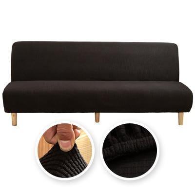 Housse de clic-clac Jacquard · Noir · Extensible