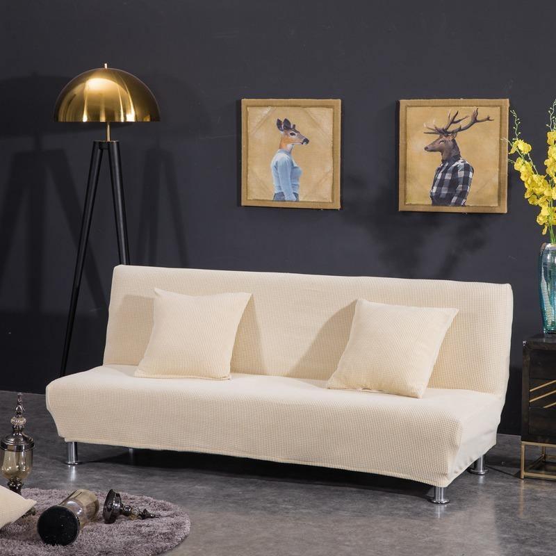 Housse de clic-clac Jacquard · Crème · Extensible (vue 2)