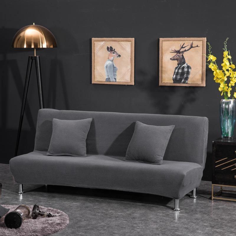 Housse de clic-clac Jacquard · Gris foncé · Extensible