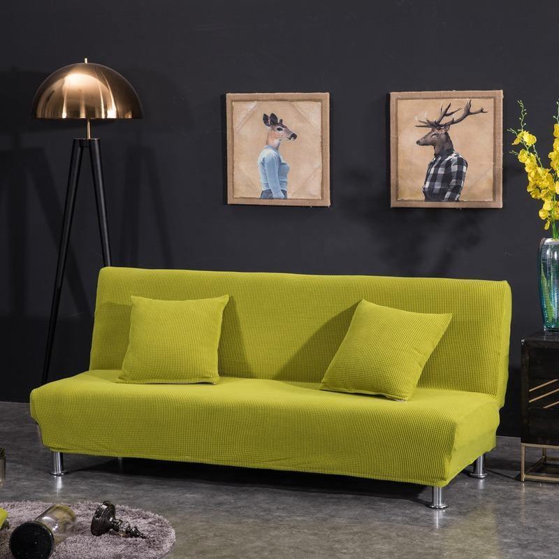 Housse de clic-clac Jacquard · Vert anis · Extensible