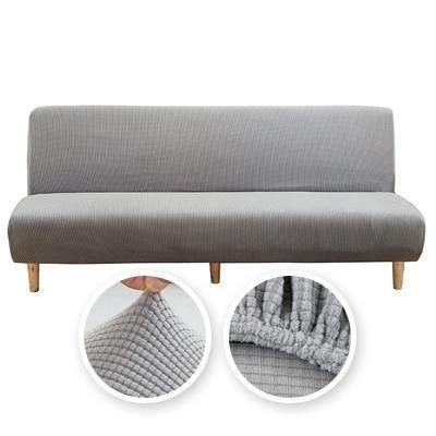 Housse de clic-clac Jacquard · Gris clair · Extensible