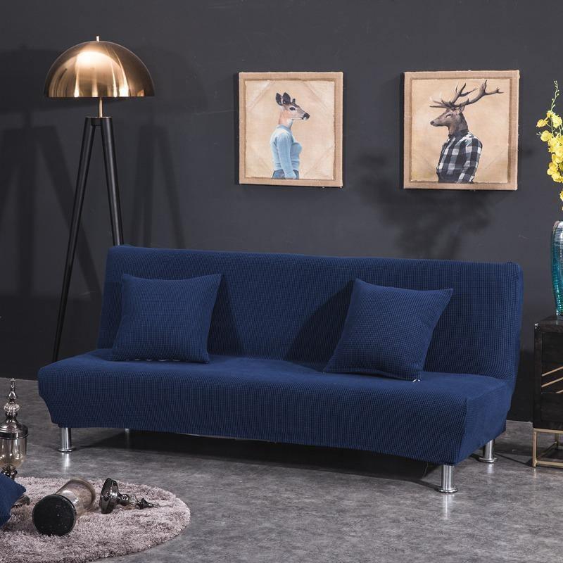 Housse de clic-clac Jacquard · Bleu marine · Extensible