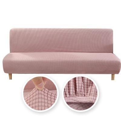 Housse de clic-clac Jacquard · Rose pastel · Extensible