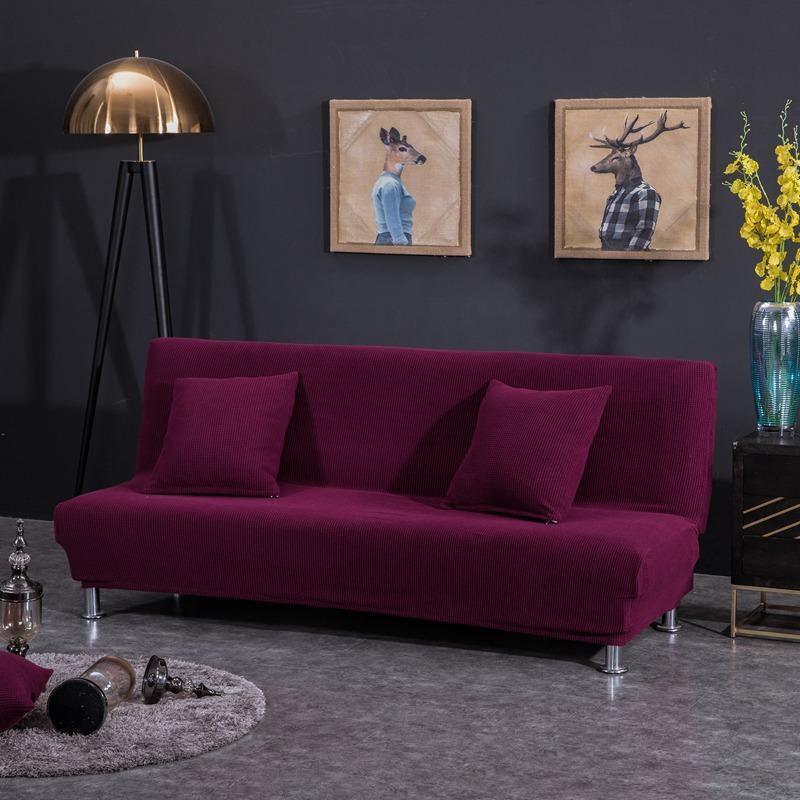 Housse de clic-clac Jacquard · Rouge · Extensible