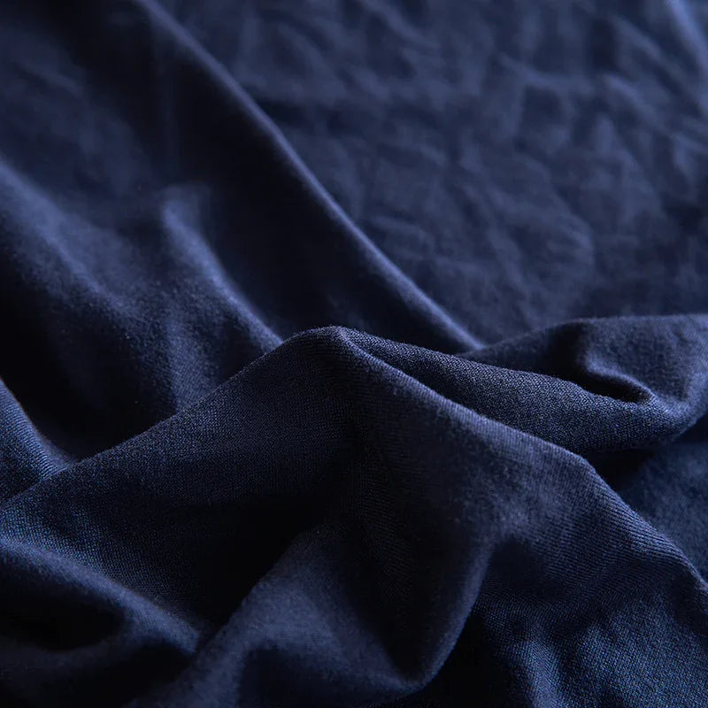 Housse de clic-clac Unie · Bleu marine · Extensible (vue 4)